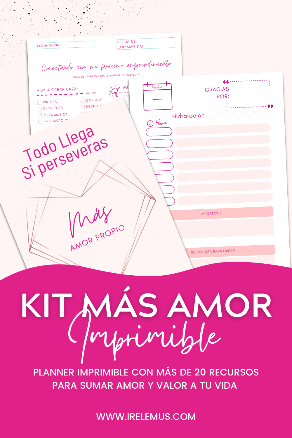 planner imprimible reto mas amor propio