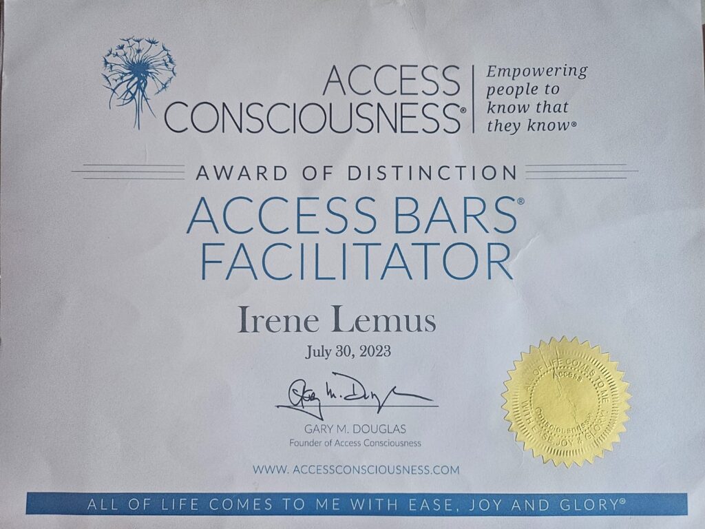 irene lemus facilitadora certicada de access consciousness las barras de acces